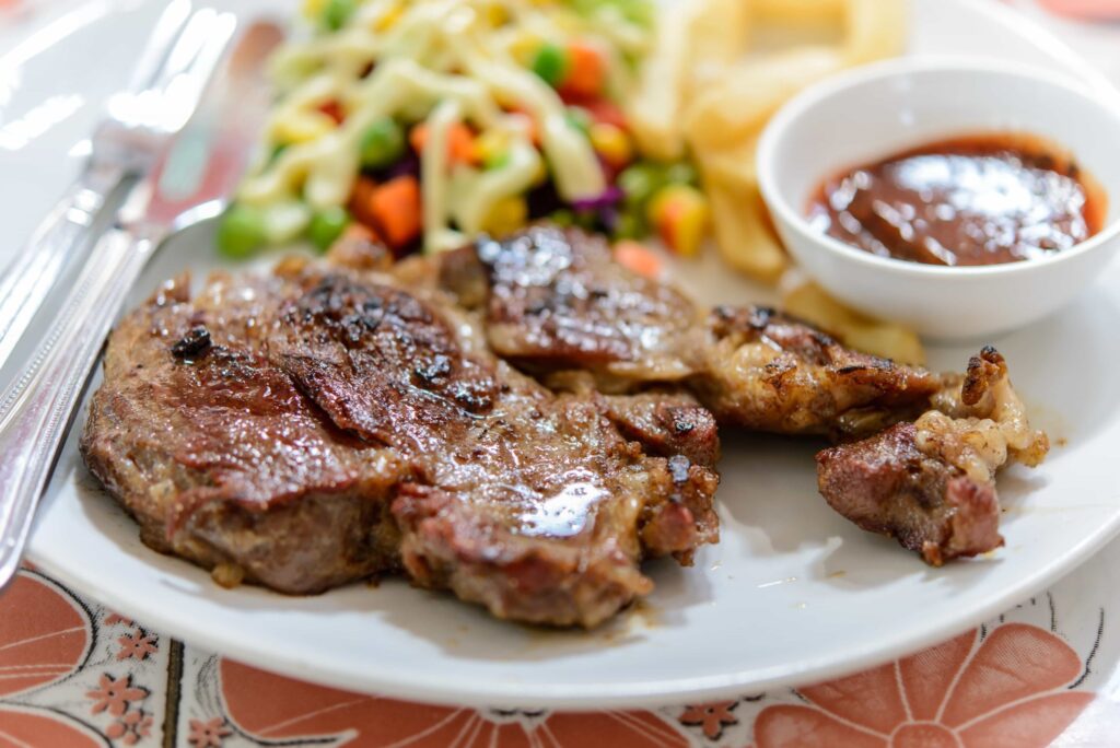 churrasco de cerdo al horno